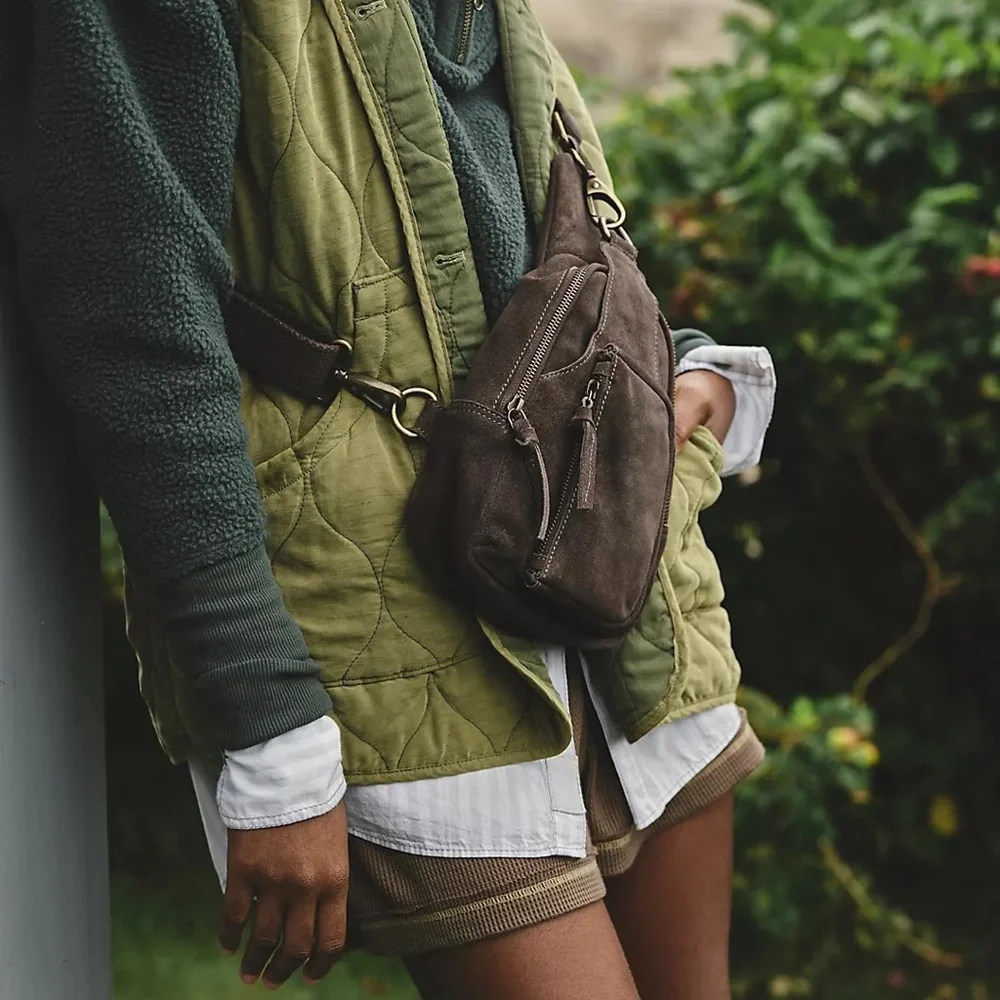 Free People - Chocolate Hudson Sling Bag - Picture 8 of 8